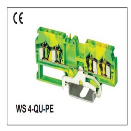 WS4-QU-PE-01P-11-00AH CONN.TERM.BLK FEED THRU 10MM 1P - 1