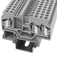 WS4-TW-01P-18-00AH DIN RAIL T.B.4mm² SPRING-CAGE YELLOW 1IN2OUT - 1