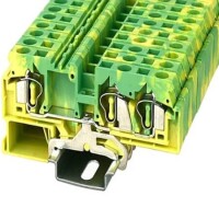 WS6-TW-PE-01P-1C-00AH DIN RAIL T.B.6mm² SPRING-CAGE GREEN-YELLOW 1IN2OUT - 1