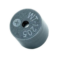 WT-1205 BUZZER MAGNETIC W/O CIRCUIT 5V 2.4-KHZ THT - 1