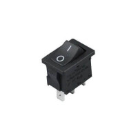 XCK-017-175 SWITCH ROCKER ON-ON SPDT 3PIN BLACK GORBO - 1