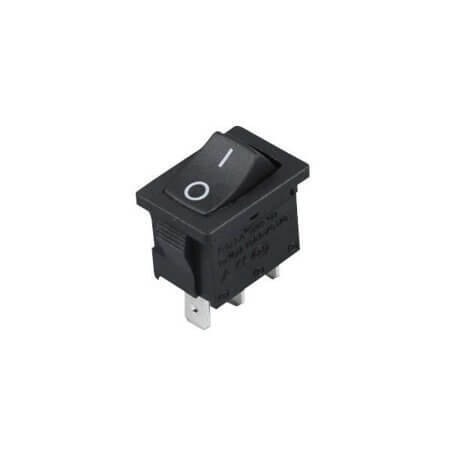 XCK-017-175 SWITCH ROCKER ON-ON SPDT 3PIN BLACK GORBO - 1