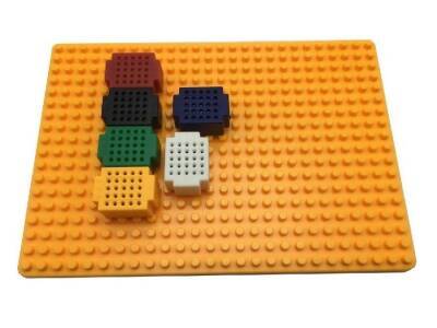 XF-25 Ultra Mini Breadboard Red - 25 Point - 1