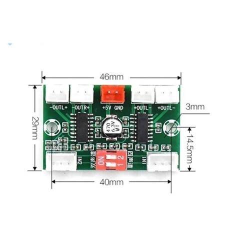 XH-A156 PAM8403 Digital Audio Amplifier Board DC 5V 3Wx4 4CH AMP With Cable - 4