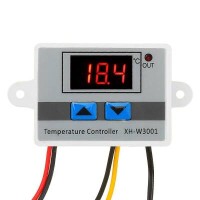 XH-W3001 DC 24V 240W Digital Temperature Controller Microcomputer Thermostat Switch with 1m Cable - 1