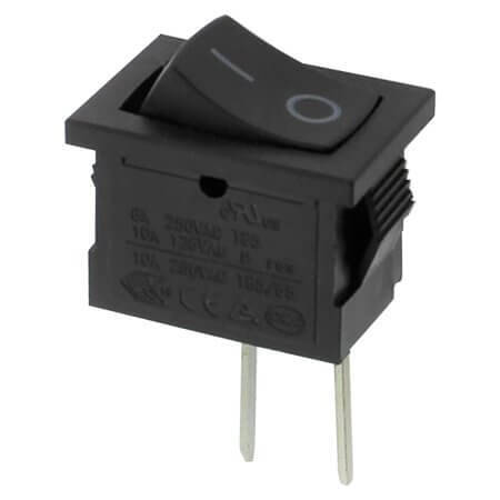 XW-601AB1 SWITCH ROCKER ON-OFF 180C 6A 250VAC - 1