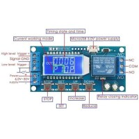 XY-LJ02 6-30V Micro USB Digital LCD Display Time Delay Relay Module Control Timer Switch Trigger Cycle Timing - 4