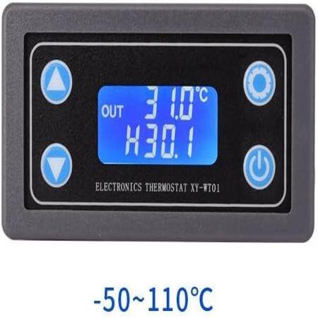 XY-WT01 Dijital Sıcaklık Kontrol Cihazı Led Ekran Isıtma Soğutma Regülatörü Termostat Anahtarı 0.5m Kablolu - 3