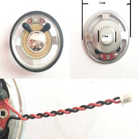 YD57-16 SPEAKER 16R 0.5W 88DB 57X22MM - 1