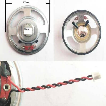 YD77-16 SPEAKER 16R 0.5W 90DB 57X18MM - 1