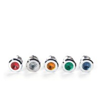 Yellow 220V 12mm LED Metal Indicator Light - 3