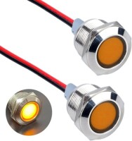 Yellow 3-9V 19mm LED Metal Indicator Light - 1