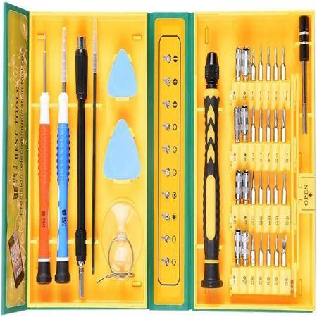 Yellow 38 in 1 S2 Screwdriver Set - Plastic Box - 1