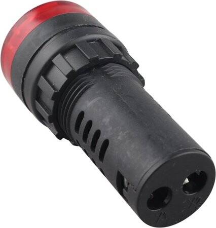 Yellow AC/DC36V 22mm AD16-22SM LED Signal Indicator Built-in Buzzer - 3