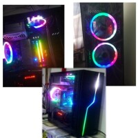 Yeşil 12025 12V DC Led Sessiz Çift Diyafram Sessiz Egzoz Fan 33 Işık İle Boyut:120x120x25mm - 2