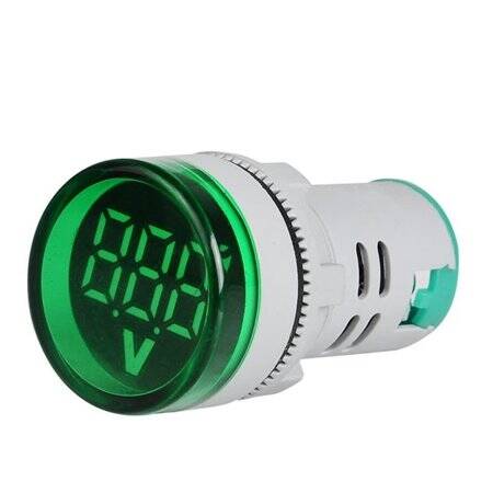 Yeşil AC50-500V 0-100A 0-100Hz 22mm AD16-22AVHz Kare Kapaklı LED Voltmetre Ampermetre Hertz Metre - 2