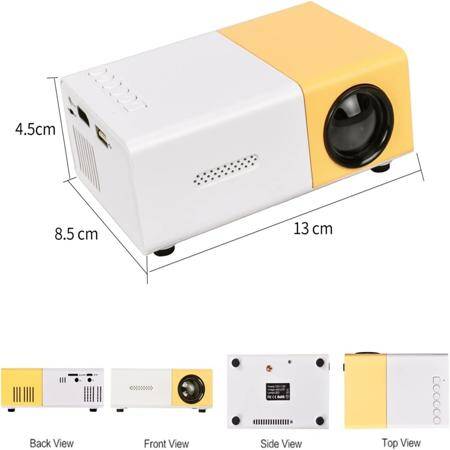 YG-300 Projector Black Color Portable Entertainment Household Projector - 3