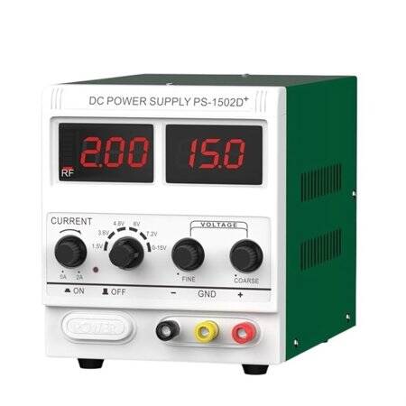 YIHUA1502T 15V 2A Düzenlenmiş Ayarlanabilir DC Güç Kaynağı EU Fişli - 1