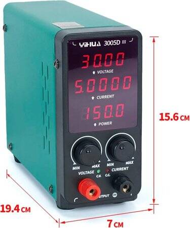 YIHUA3005D Düzenlenmiş Ayarlanabilir DC Güç Kaynağı AU Fişli - 4