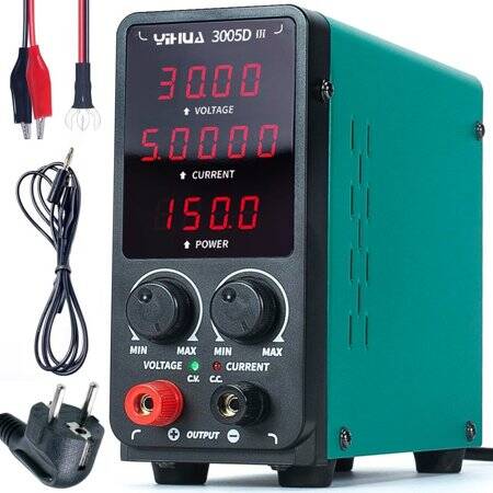 YIHUA3005D Düzenlenmiş Ayarlanabilir DC Güç Kaynağı EU Fişli - 1