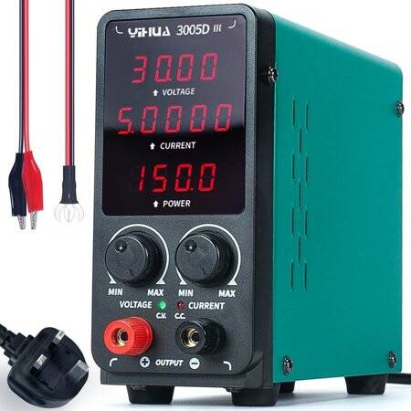 YIHUA3005D Düzenlenmiş Ayarlanabilir DC Güç Kaynağı UK Fişli - 1