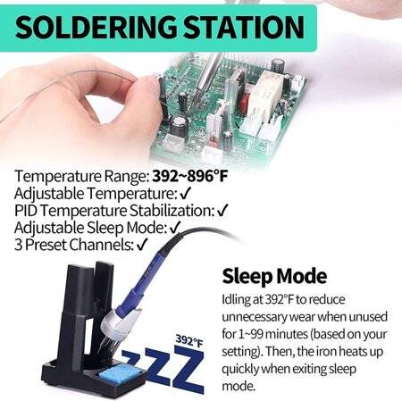 YIHUA853D Digital Display Hot Air Desoldering Station Power Supply Three-in-One US Plug - 4