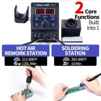 YIHUA8786D I Digital Display Hot Air Desoldering Station EU Plug - 2