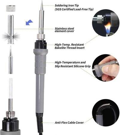 YIHUA948 I Upgrade Digital Electric Soldering Device 110V US Plug - 4
