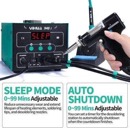 YIHUA948 I Upgrade Digital Electric Soldering Device 220V UK Plug - 4