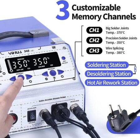 YIHUA948 I UpgradeDigital Electric Soldering Device 220V EU Plug - 3