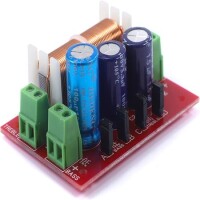 YLY-2088 400W Adjustable 2 Way Crossover Filters 2 Unit Audio Speaker Frequency Divider Full Range Treble Bass - 1