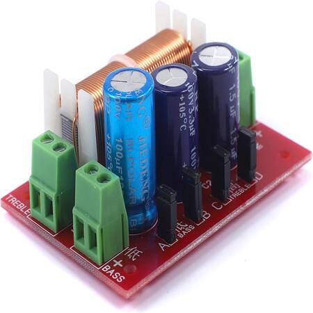YLY-2088 400W Ayarlanabilir 2 Kanallı Ses Hoparlör Frekans Bölücü Tam Aralıklı Tiz Bas - 1