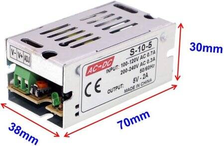 Yüksek Kaliteli Güç Kaynağı 10W 5V 2A
S-10-5 - 5