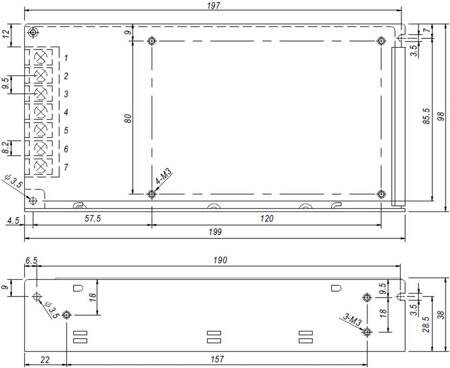Yüksek Kaliteli Güç Kaynağı 150W 12V 12.5A Uzun Stil - 2