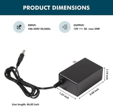 Yüksek Kaliteli Tam Amper 12V 2.5A Adaptör AU Fişli - 4