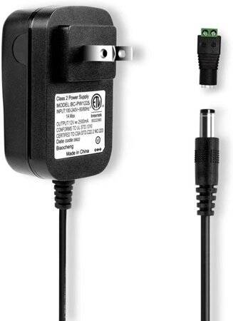 Yüksek Kaliteli Tam Amper 12V 2.5A Adaptör US Fişli - 1