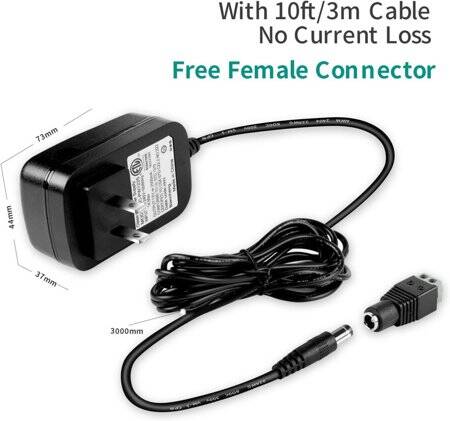 Yüksek Kaliteli Tam Amper 12V 2.5A Adaptör US Fişli - 2