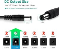Yüksek Kaliteli Tam Amper 12V 2.5A Adaptör US Fişli - 4
