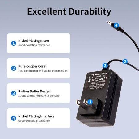 Yüksek Kaliteli Tam Amper 12V 2A Adaptör AU Fişli - 2