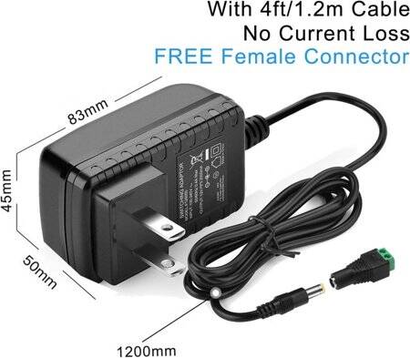 Yüksek Kaliteli Tam Amper 12V 2A Adaptör UK Fişli - 2
