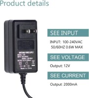 Yüksek Kaliteli Tam Amper 12V 2A Adaptör US Fişli - 2