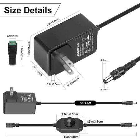 Yüksek Kaliteli Tam Amper 12V 3A Adaptör EU Fişli - 2