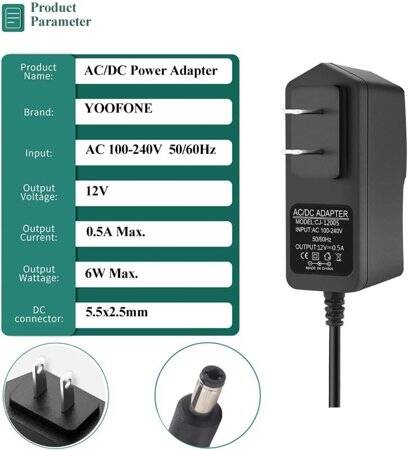 Yüksek Kaliteli Tam Amper 12V 500MA Adaptör AU Fişli - 2
