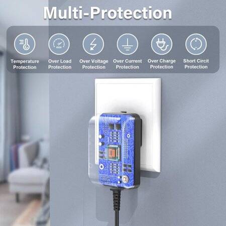 Yüksek Kaliteli Tam Amper 12V 500MA Adaptör EU Fişli - 5