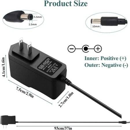 Yüksek Kaliteli Tam Amper 12V 500MA Adaptör US Fişli - 3