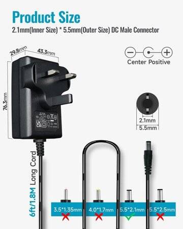 Yüksek Kaliteli Tam Amper 15V 1A Adaptör UK Fişli - 5