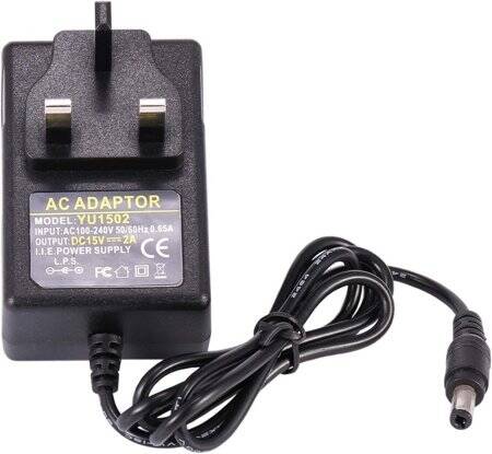 Yüksek Kaliteli Tam Amper 15V 2A Adaptör UK Fişli - 1