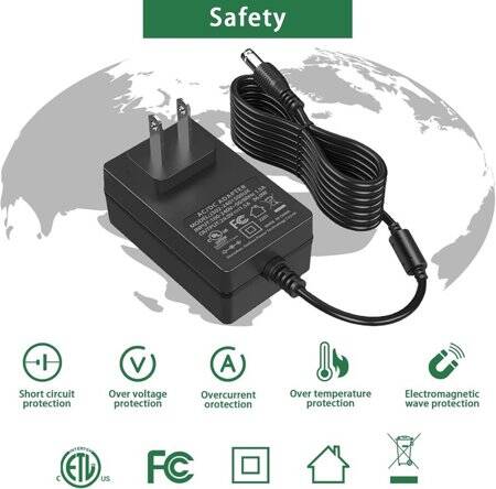 Yüksek Kaliteli Tam Amper 24V 1.5A Adaptör UK Fişli - 3