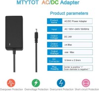 Yüksek Kaliteli Tam Amper 24V 2A Adaptör US Fişli - 2