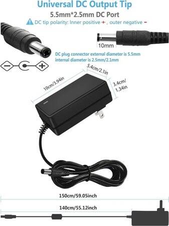Yüksek Kaliteli Tam Amper 24V 2A Adaptör US Fişli - 3